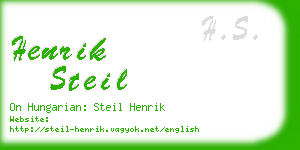 henrik steil business card